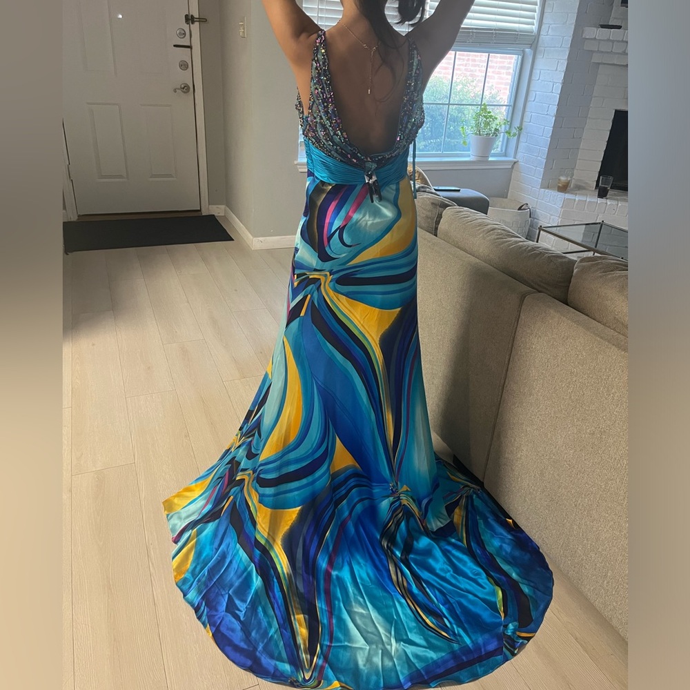 Elegant Multicolor Wedding Dress